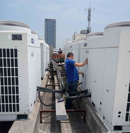 广汉中央空调制热和不制冷系统维修方法